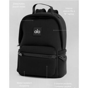 BNWT Alo Yoga Stow Backpack Black With Detachable pouch $178